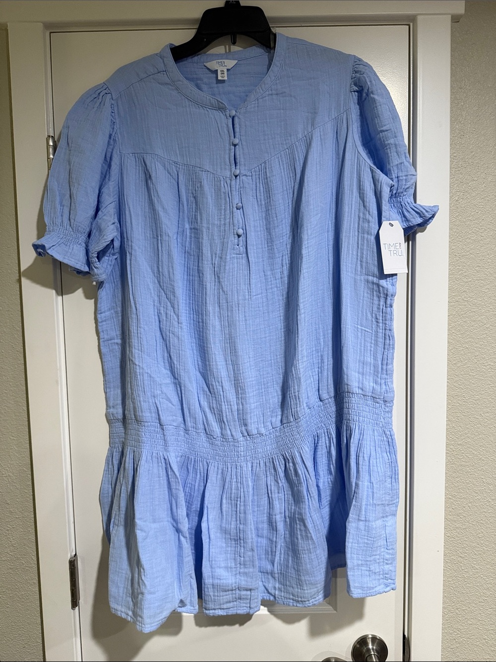 Time and Tru Light Blue A line Dress